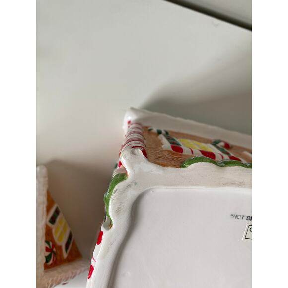 Potpourri Designs Hand Painted Gingerbread House Christmas Cookie Jar - Picture 10 of 11